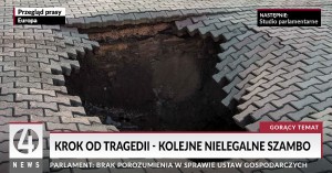 Niemal utonął w nielegalnym szambie